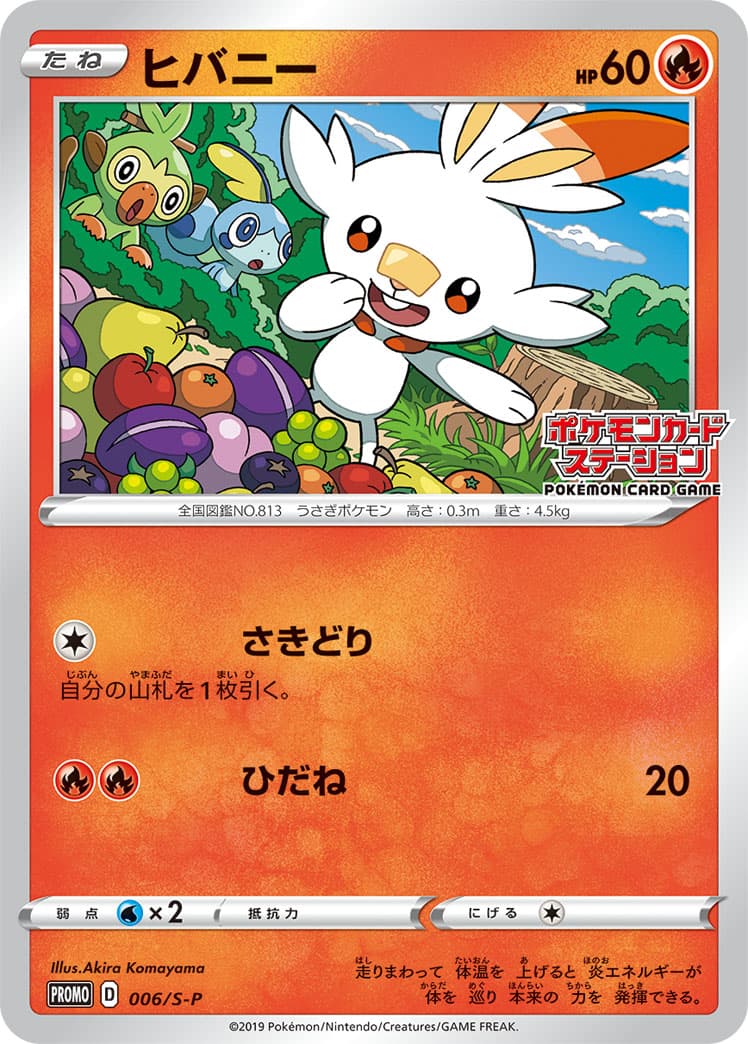 Scorbunny, catalogue front