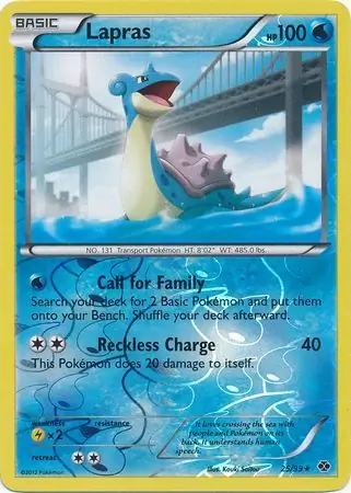 Lapras, catalogue front