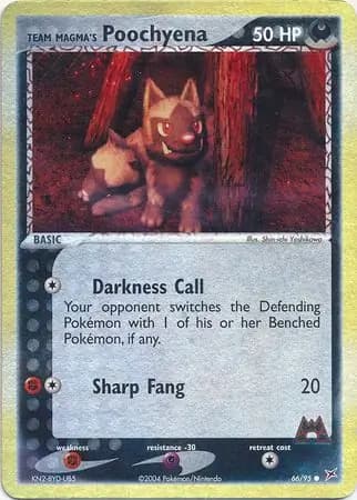 Team Magma's Poochyena, catalogue front
