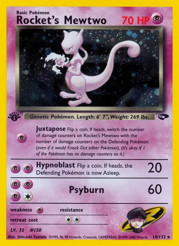 Rocket's Mewtwo, catalogue front