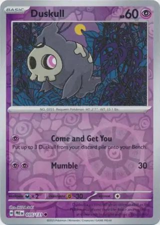 Duskull, catalogue front