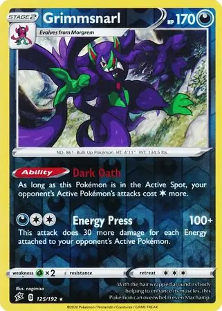 Grimmsnarl, catalogue front