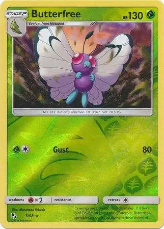 Butterfree, catalogue front