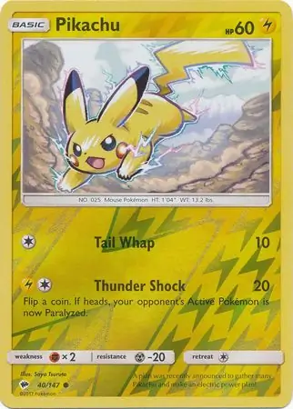 Pikachu, catalogue front