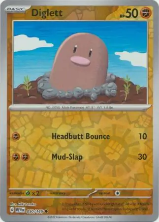 Diglett, catalogue front