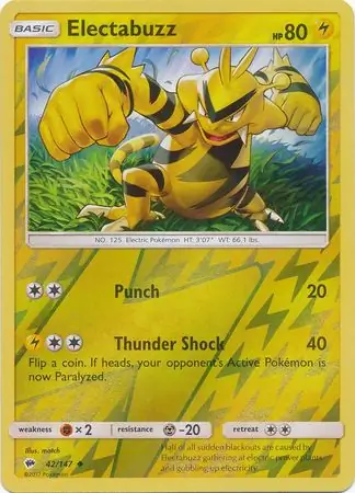 Electabuzz, catalogue front
