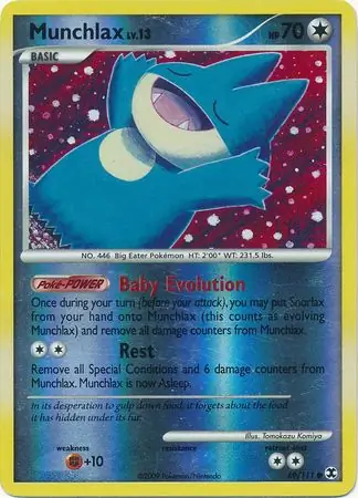 Munchlax, catalogue front
