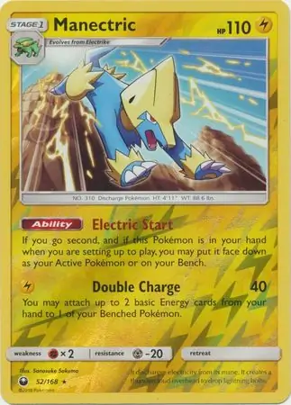Manectric, catalogue front