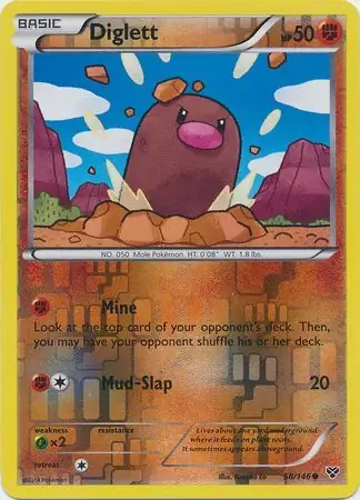 Diglett, catalogue front
