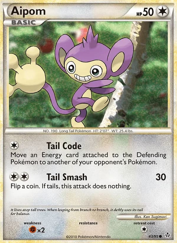 Aipom, catalogue front