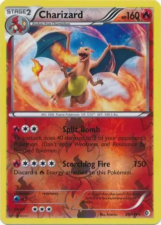 Charizard, catalogue front