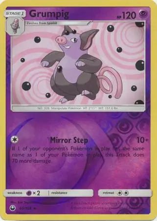 Grumpig, catalogue front