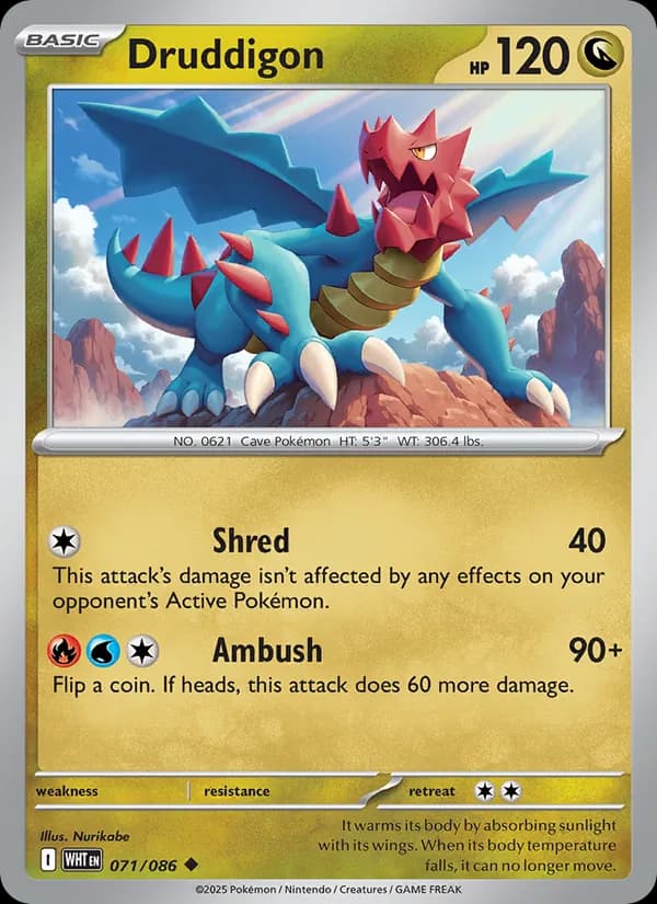 Druddigon, catalogue front