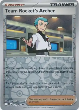 Team Rocket's Archer, catalogue front