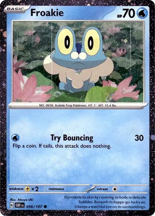 Froakie, catalogue front