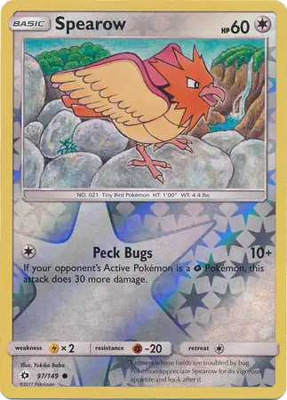 Spearow, catalogue front