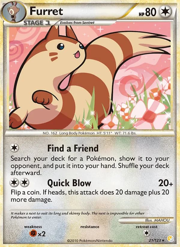 Furret, catalogue front
