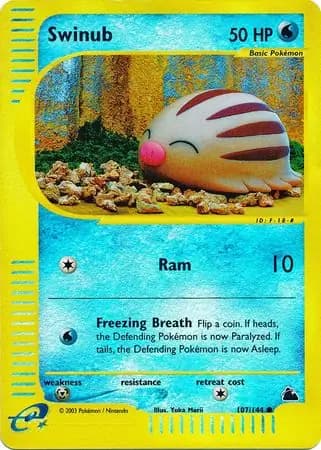 Swinub, catalogue front