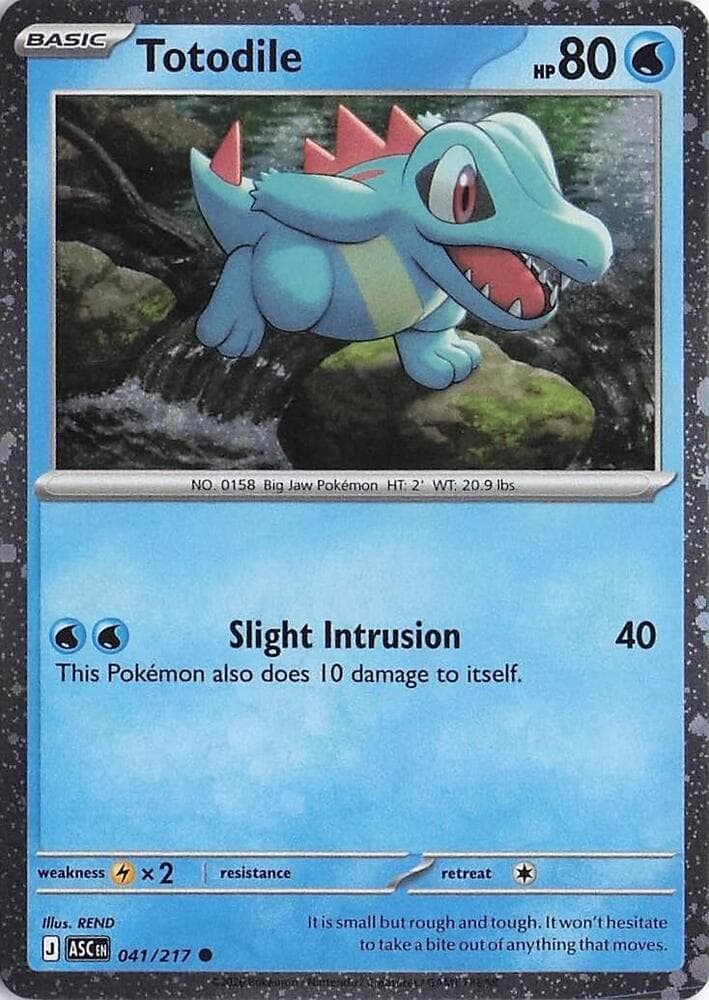 Totodile, catalogue front