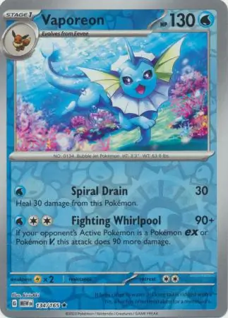 Vaporeon, catalogue front