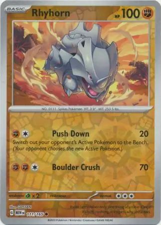 Rhyhorn, catalogue front