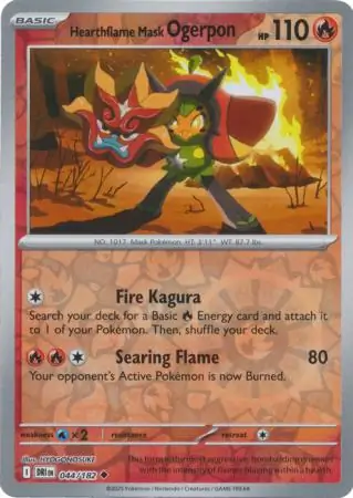 Hearthflame Mask Ogerpon, catalogue front