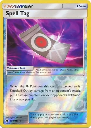 Spell Tag, catalogue front