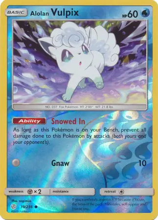 Alolan Vulpix, catalogue front