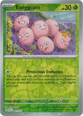 Exeggcute, catalogue front