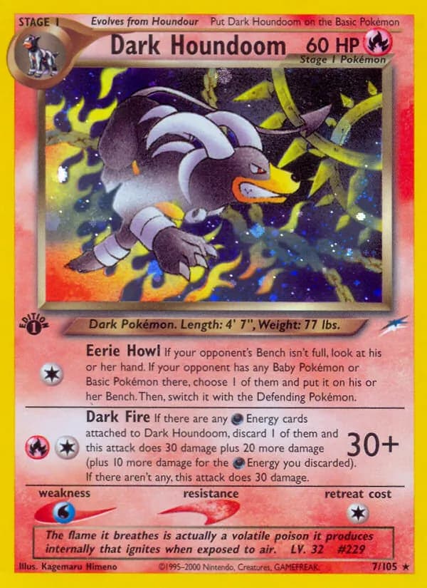 Dark Houndoom, catalogue front