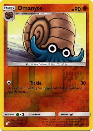 Omanyte, catalogue front