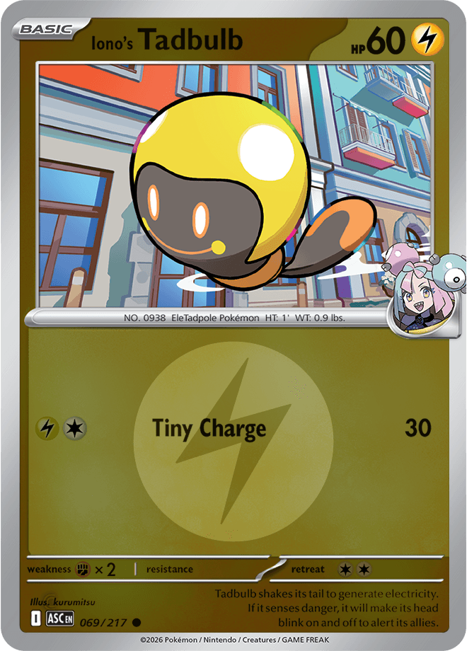 Iono's Tadbulb, catalogue front