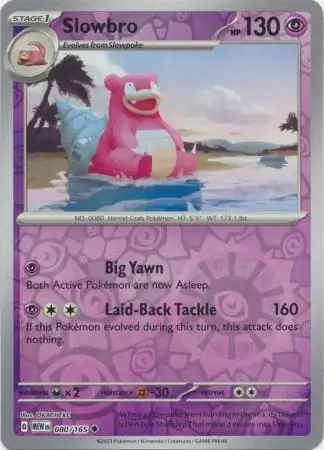 Slowbro, catalogue front
