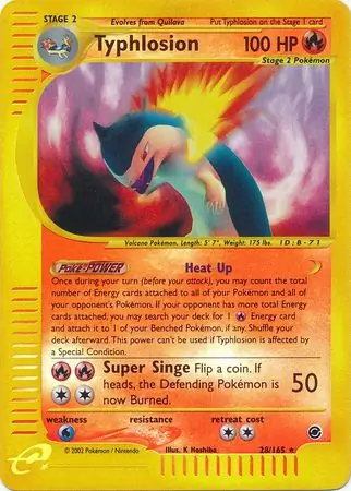 Typhlosion, catalogue front