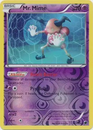 Mr. Mime, catalogue front