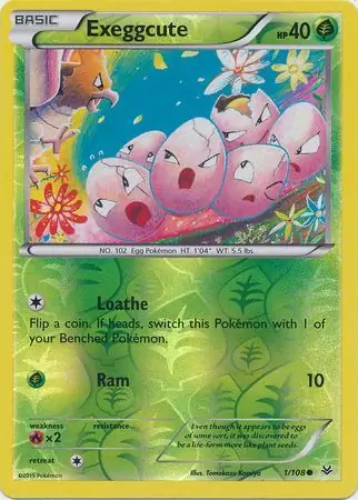 Exeggcute, catalogue front