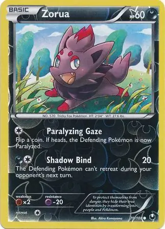 Zorua, catalogue front