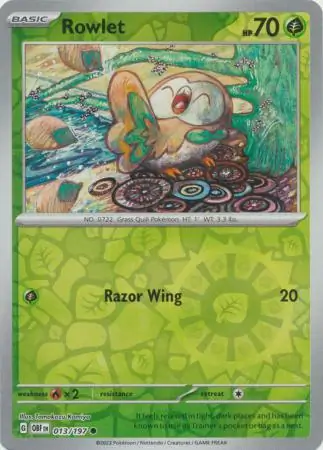 Rowlet, catalogue front