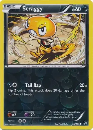 Scraggy, catalogue front