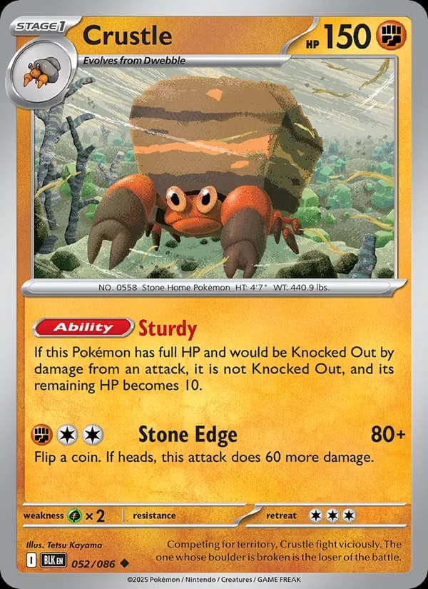 Crustle, catalogue front