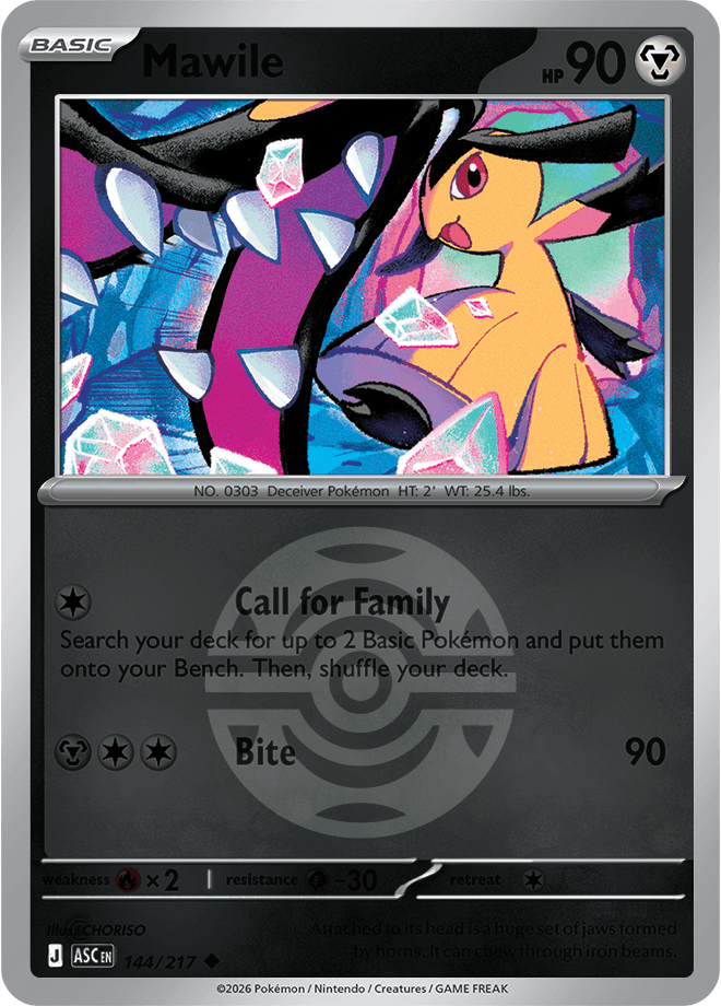 Mawile, catalogue front