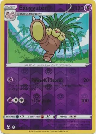 Exeggutor, catalogue front