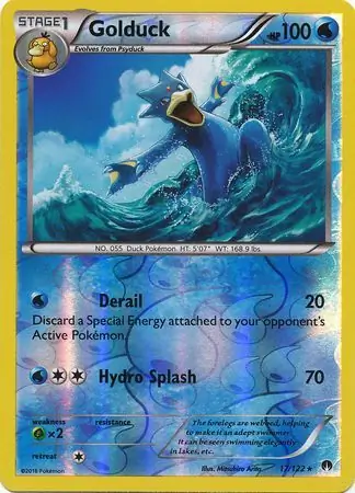 Golduck, catalogue front