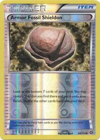 Armor Fossil Shieldon, catalogue front