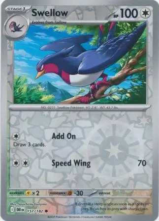 Swellow, catalogue front
