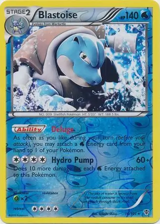 Blastoise, catalogue front