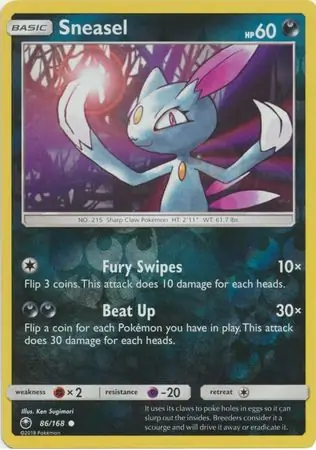 Sneasel, catalogue front