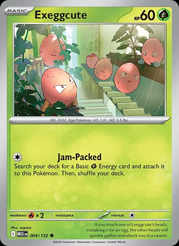Exeggcute, catalogue front
