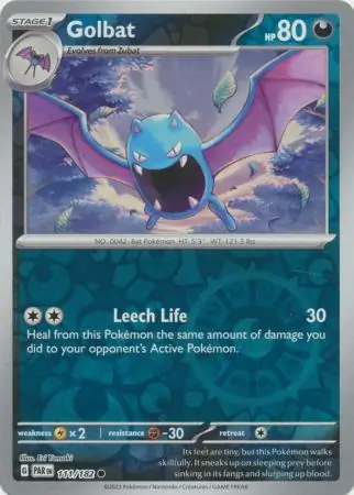 Golbat, catalogue front