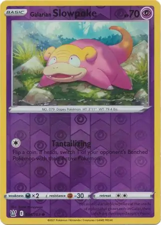 Galarian Slowpoke, catalogue front